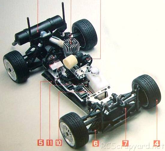 Kyosho Audi V8 Quattro - 3291G - Chassis