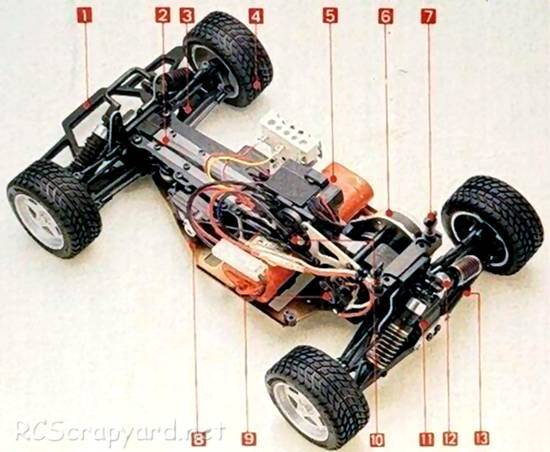 Kyosho Ferrari F40 - 4257 - Chassis