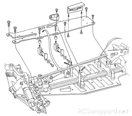 Kyosho Ferrari F40 - 4257 - Chassis