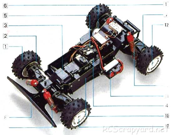 Kyosho Aero Streak 4WD - 3182 - Chassis