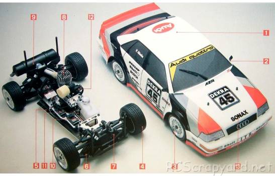 Kyosho Audi V8 Quattro - 3291 - Chassis