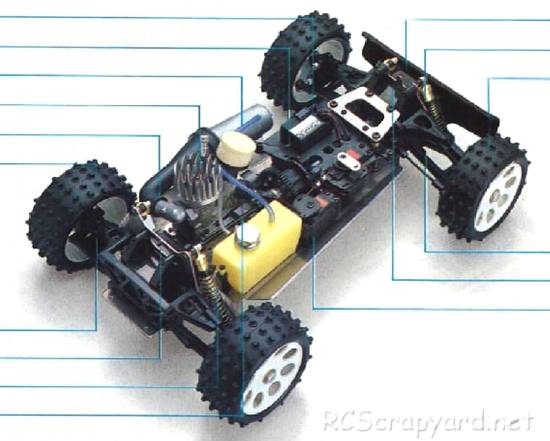 Kyosho Burns 4WD - 3096 - Chassis