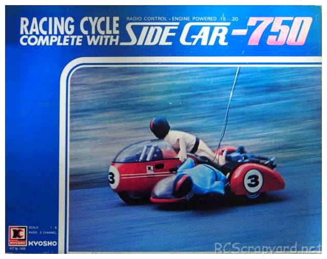 Kyosho Dash-8 - Racing Cycle Complete with Side Car 750 - 1448