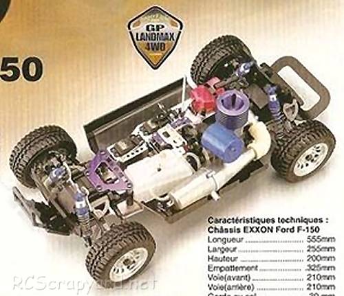 Kyosho Landmax 4WD - Exxon Ford F-150 - 31982 - Chassis