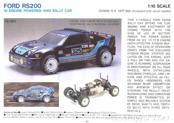 Kyosho Ford RS-200 - 3013 - 1989