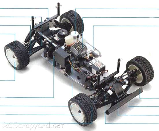 Kyosho Ford RS-200 - 3013 - Chassis