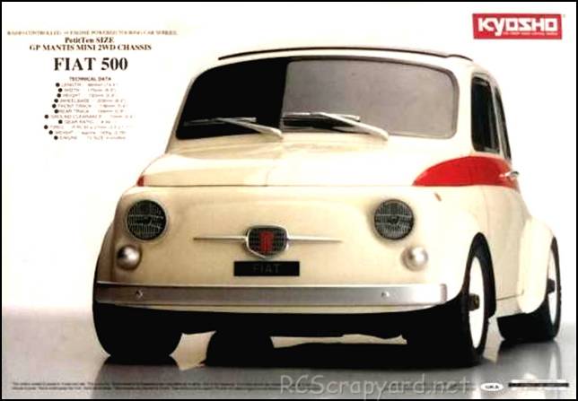 Kyosho PureTen GP Mantis Mini FF - Fiat 500 - 31841T