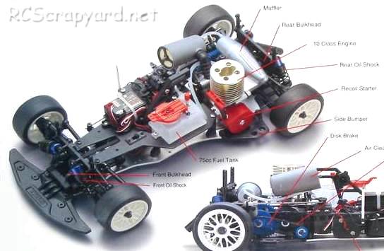 Kyosho PureTen GP Spider MkII 4WD Chassis