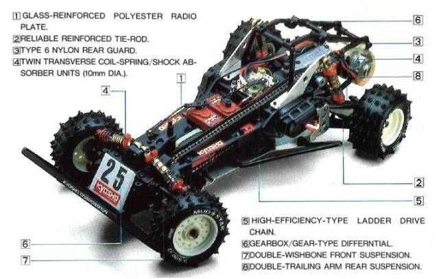 Kyosho Gallop Mk II 4WDS - 3069 - Chassis