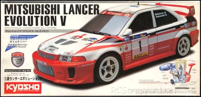 Kyosho PureTen GP Spider Mk.II - Mitsubishi Lancer Evolution V - 4WD - 31801