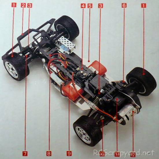 Kyosho Nissan 300ZX - 4251 - Chassis