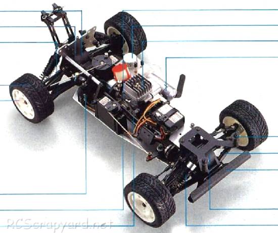 Kyosho Pergeot 405 - 3014 - Chassis