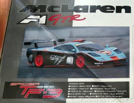 Kyosho PureTen EP Spider TF-3 - McLaren F1 GTR - 30701