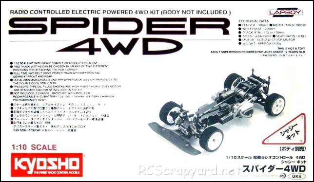 Kyosho Spider 4WD Chassis - 39315