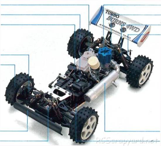 Kyosho Turbo Burns - 3097 - Chassis