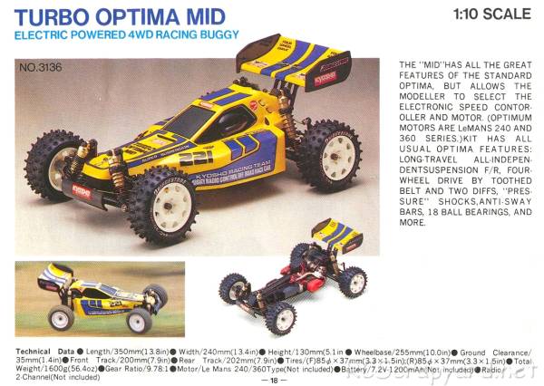 Kyosho Turbo Optima Mid - 3136