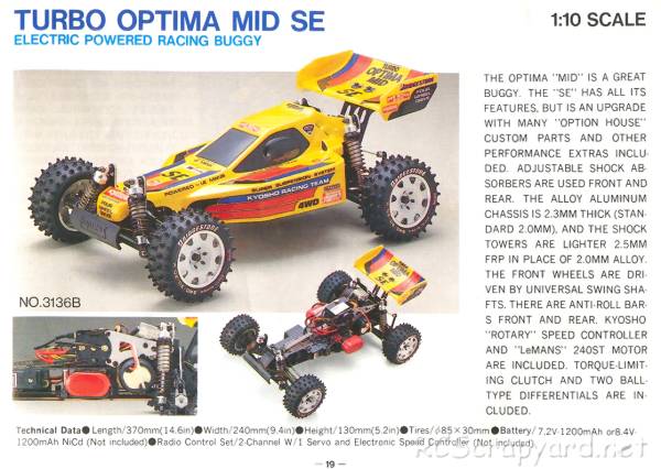 Kyosho Turbo Optima Mid SE - 3136B