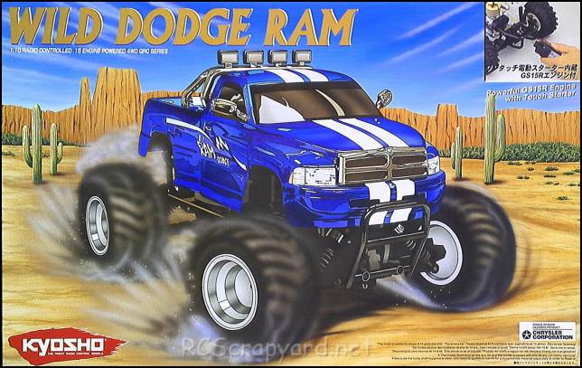 Kyosho Wild Dodge Ram Monster Truck - 31751T15 - 31032