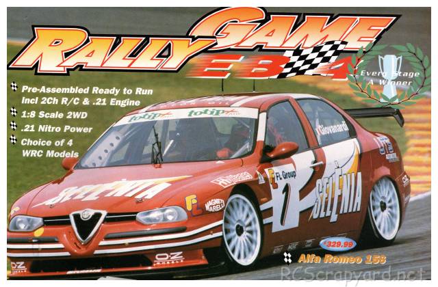 Thunder Tiger EB-4 Rally Game Alfa Romeo 156 - 6204 F