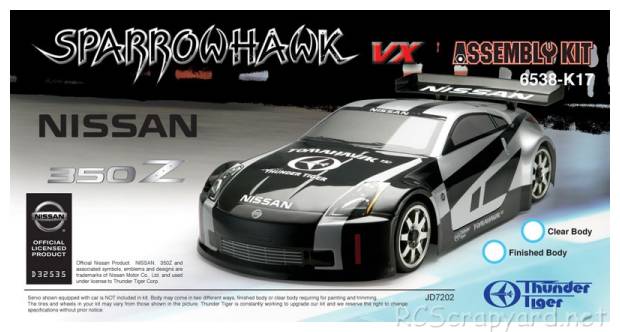 Thunder Tiger Sparrowhawk VX - Nissan 350Z