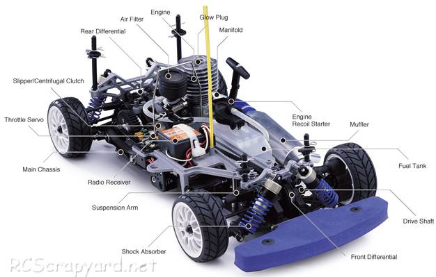 Thunder Tiger TS-4n Sport V2 - Chassis