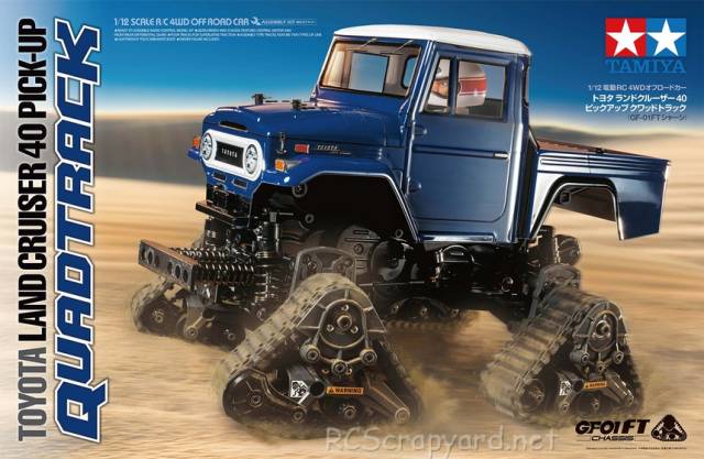 Tamiya Toyota Land Cruiser 40 Pick-Up Quadtrack - GF-01FT - 58704