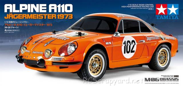 Tamiya Alpine A110 Jagermeister 1973 - 58708