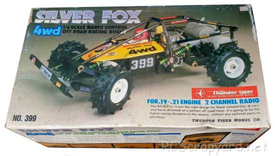 x4 SILVER FOX VINTAGE Thunder Tiger 399/24  axes de roues 