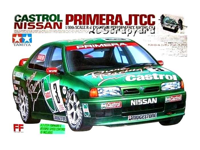 58147 • Tamiya Castrol Nissan Primera JTCC • FF-01 • (Radio