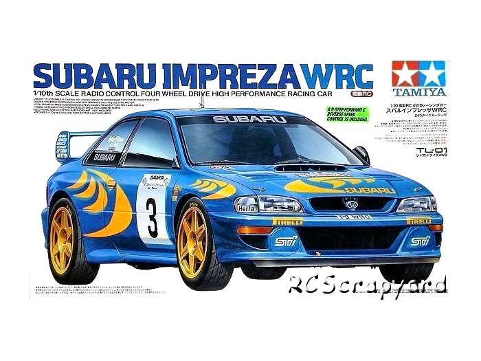 tamiya subaru impreza rc car