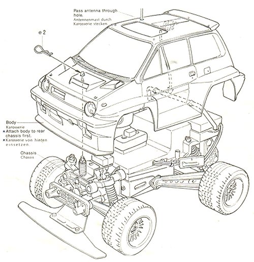 Tamiya Willy's Wheeler #58039 Body Shell