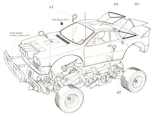 Tamiya Lancia Rally #58040 Body Shell