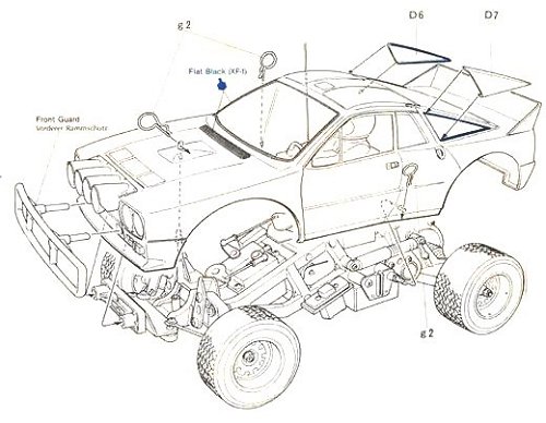 Tamiya Lancia Rally #58040 bodyshell