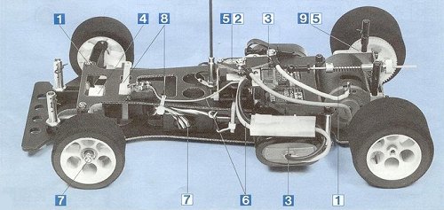 Tamiya Porsche 956 (RM Mk-5) #58042 Chassis