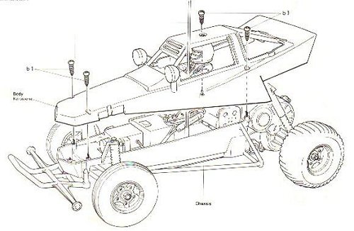 Tamiya The Grasshopper #58043 Bodyshell