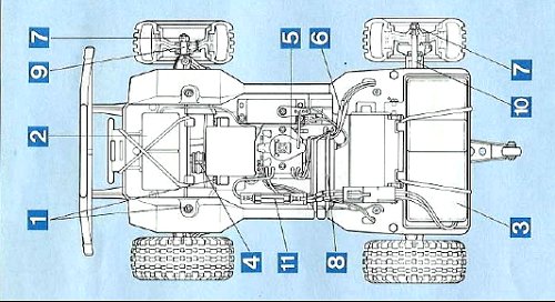 Tamiya Mitsubishi Pajero #58044 Chassis