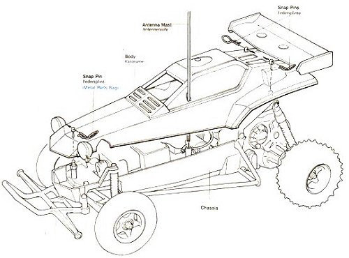 Tamiya Hornet #58045 bodyshell