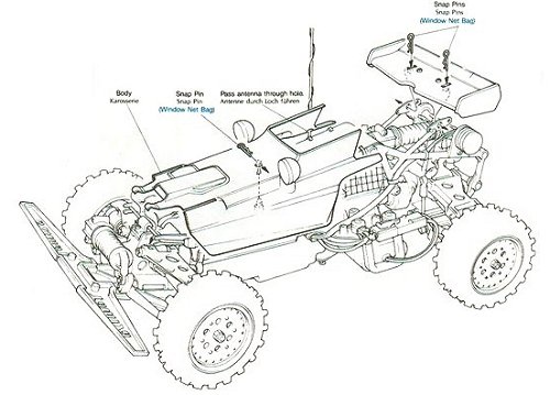 Tamiya Hotshot #58047 bodyshell