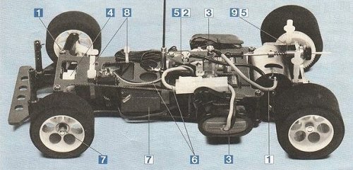 Tamiya Toyota Tom's (RM Mk-6) #58049 Chassis