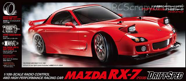 Tamiya Mazda RX-7 FD3S - #58648 - TT-02D