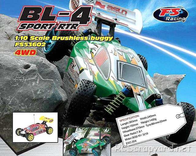 FS-Racing BL-4 Sport - 1:10 Électrique Buggy