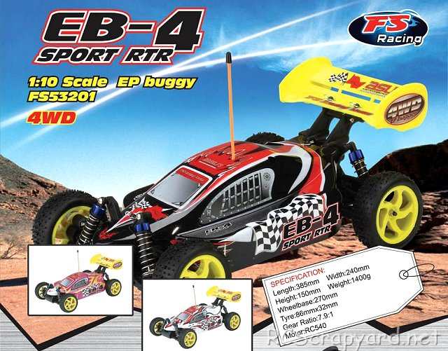 FS-Racing EB-4 - 1:10 Électrique Buggy