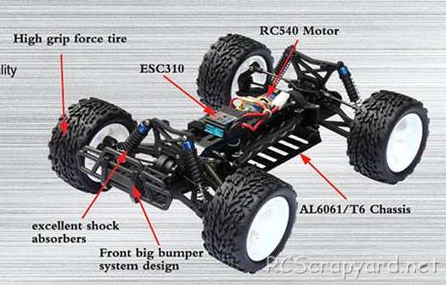 FS Racing F-350 - 1:10 Eléctrico Monster Truck Chasis