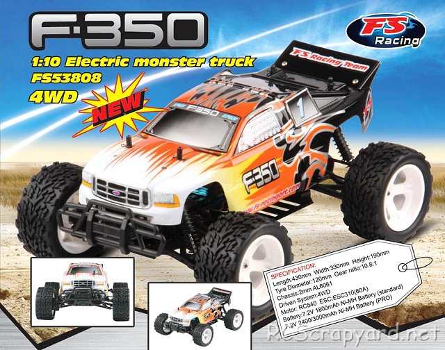 FS Racing F-350 - 1:10 Elettrico Monster Truck