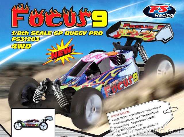 FS Racing Focus 9 - 1:8 Nitro Buggy