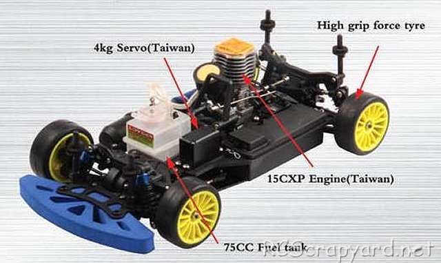 FS Racing Full Speed - 1:10 Nitro Touring Car Chassis