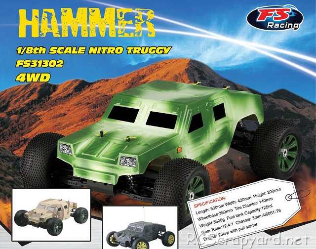 FS Racing Hammer Truggy - 1:8 Nitro