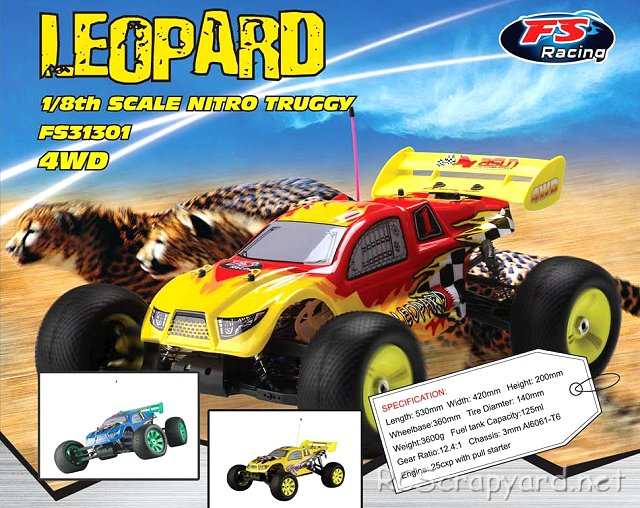 FS Racing Leopard Truggy - 1:8 Nitro