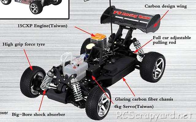 FS Racing Spirit 2.0 - 1:10 Nitro Buggy Chasis