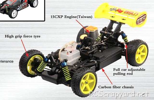 FS Racing Spirit - 1:10 Nitro Buggy Chasis